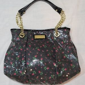 BETSEY  JOHNSON  SEQUIN   FLOWER BAG